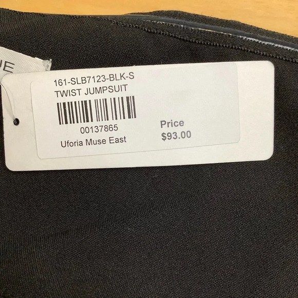 PARVENUE Black Twist Strapless Jumpsuit Size S - Picture 11 of 14